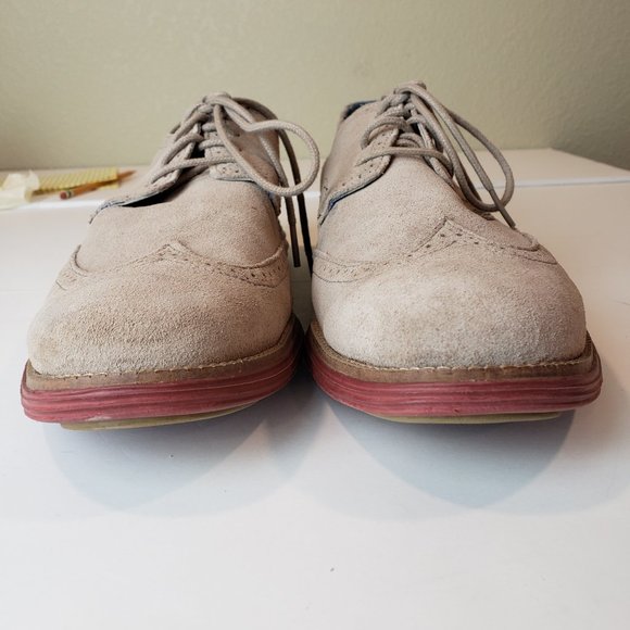 Sketchers Mark Nason Tan Suede Wingtips, 11 Med - Picture 7 of 11